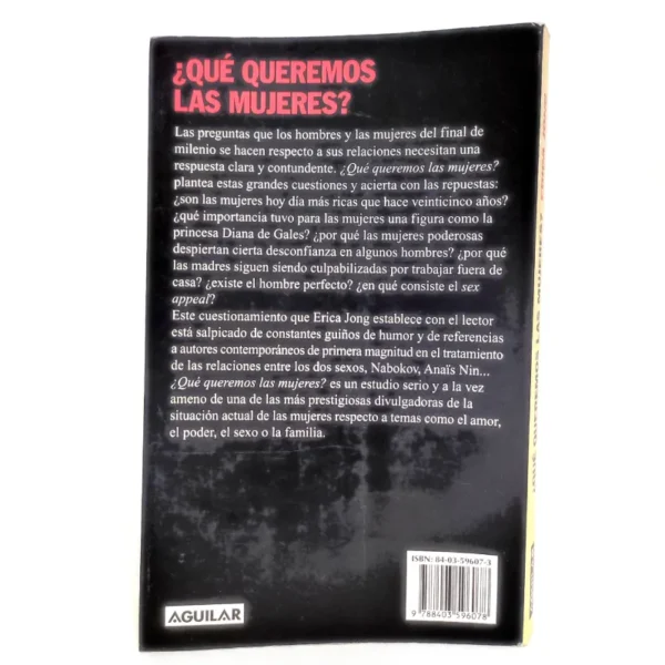 ¿Qué queremos las mujeres? Erica Jong, książka po hiszpańsku