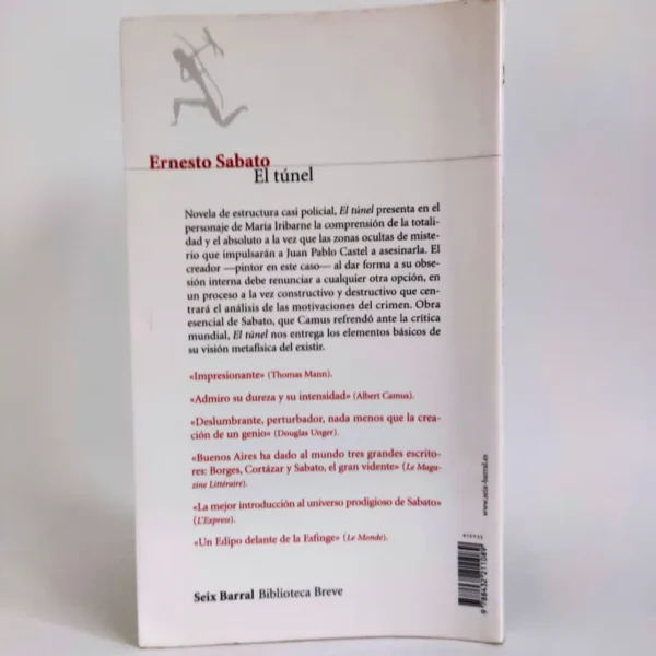El túnel. Ernesto Sábato. Książka po hiszpańsku