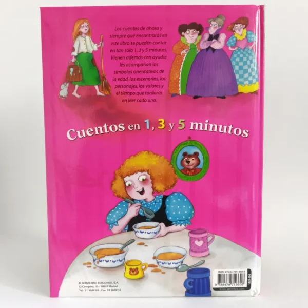 Cuentos en 1,3 y 5 minutos. Servilibro, książka po hiszpańsku