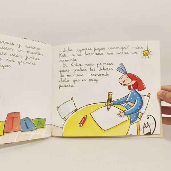 Mi primeros pasos en la lectura. J de Julia y K de Katia. Salvat, książka po hiszpańsku